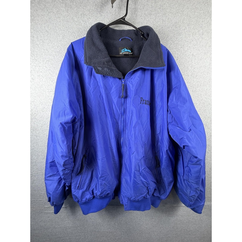 Tri-Mountain Jacket Mens XL Blue Fleece Lined Merry Medics Clown‎ Rochester